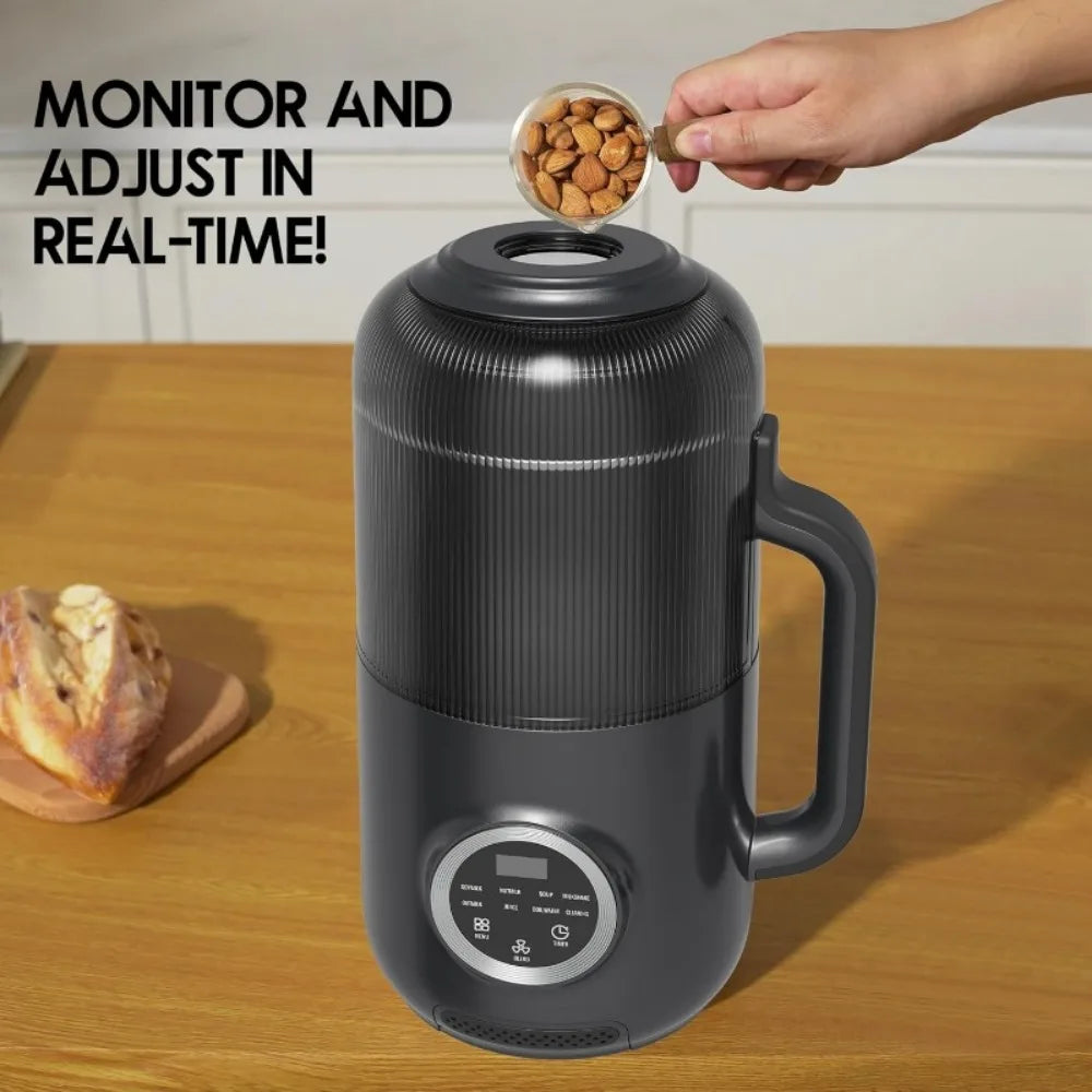 10-in-1 Multifunctional Nut Milk Maker 40oz Electric Blender Machine for Homemade Almond Oat Soy Juice Soup Soybean Milk Maker