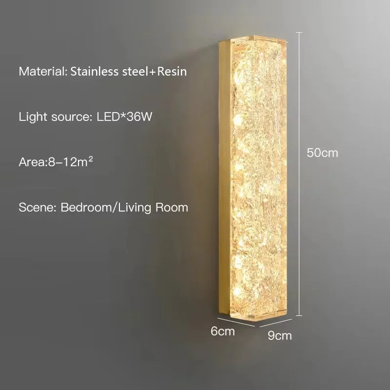 Modern Luxury Gold Led Wall Lamp For Living Room Bedroom Aisle Bathroom Bedside Bathroom Indoor Design Decorative Light Fixtures