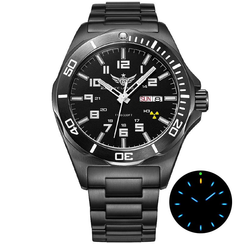 YELANG Watch For Man 44MM Men Mechanical Wristwatches Luxury Sapphire Glass AR Coated Automatic Watches 10bar Waterproof Watch