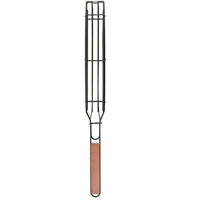 Portable Barbecue Grilling Basket Non-Stick BBQ Grill Mesh Outdoor Garden Picnic Cooking Tool Kitchen Accessories Meat Hamburger