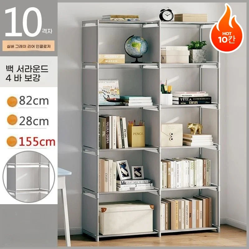 Simple Bookshelf Multi-Layer Bookcase Square Storage Shelf Easy Assembly Bookcase Living Room And Study Bedroom Storage Shelf 