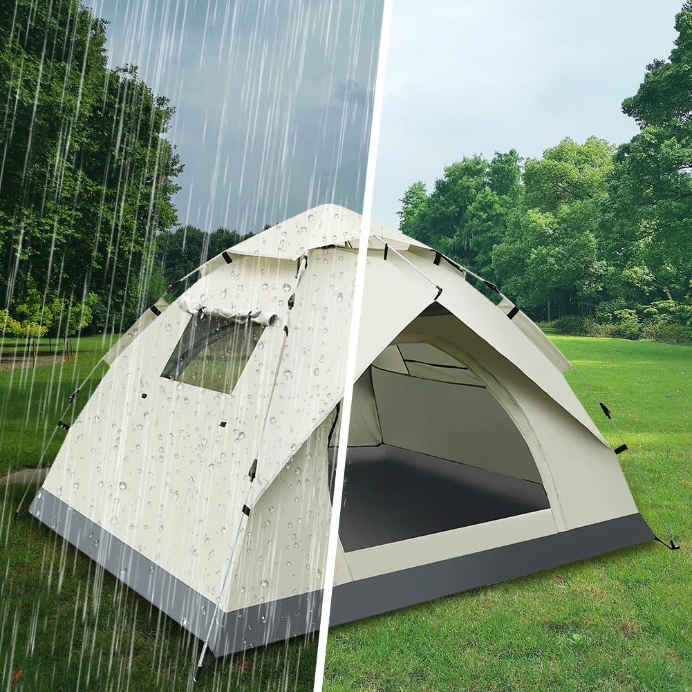Outdoor Camping Tent Fully Automatic Quick Open Waterproof Lightweight Tent Portable Collapsible UV Protection Easy Set Up Tents