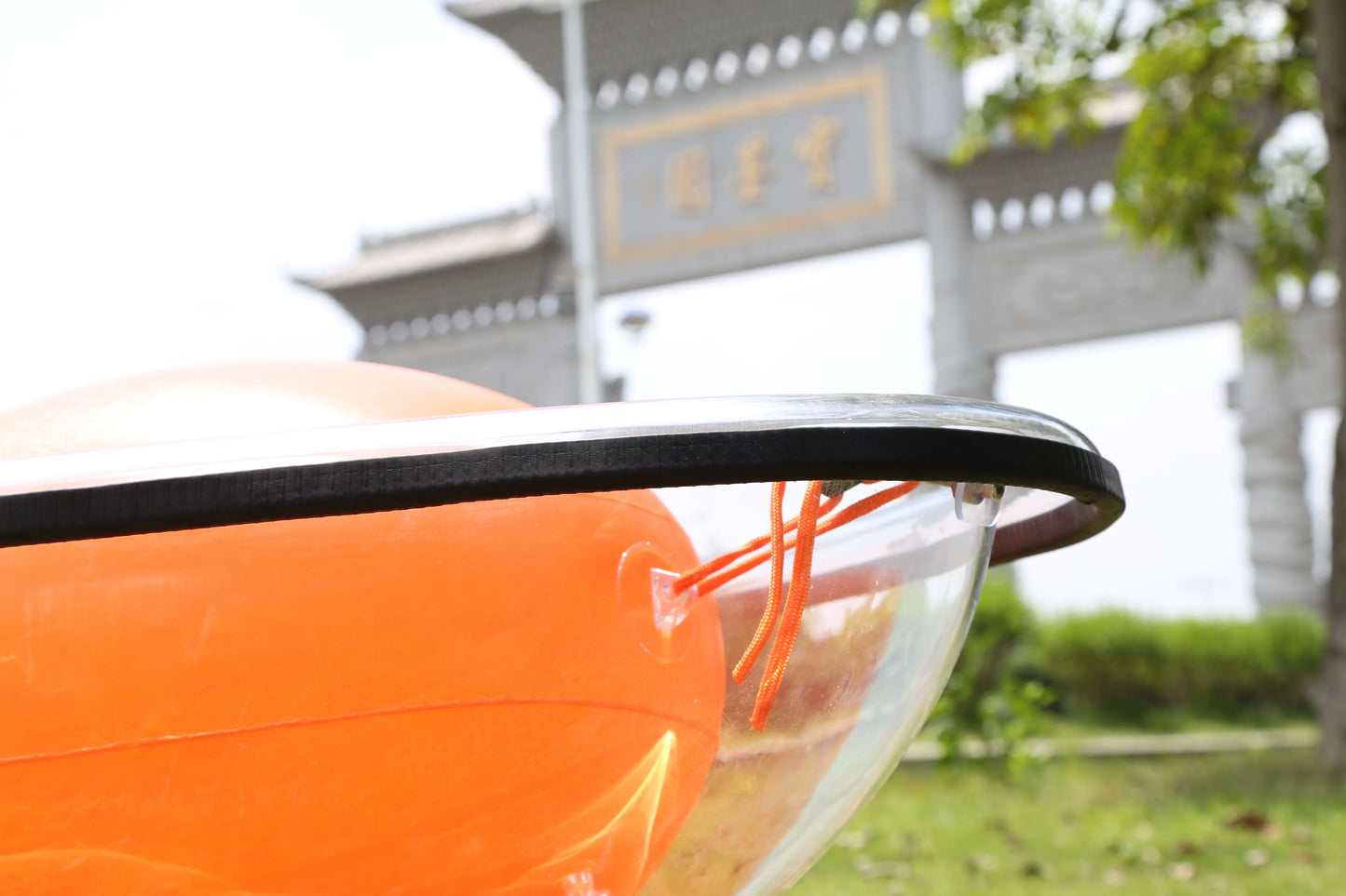 Yoho Transparent Crystal Canoe Kayak Transparent Paddling Boat for Water Sports