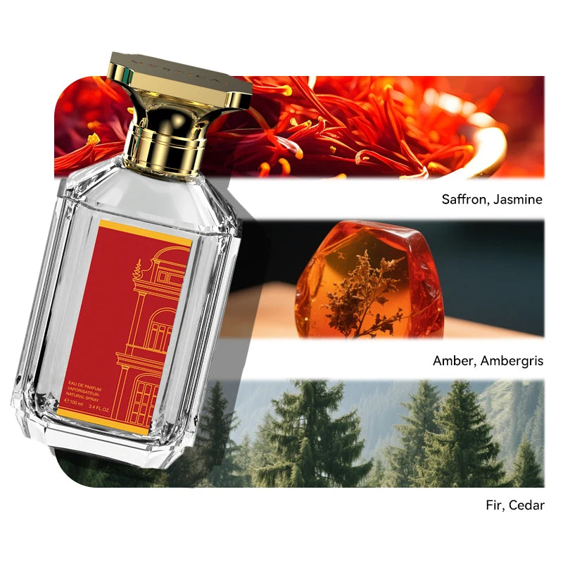100ML 3.4FL.OZ Saffron Perfume for Women - Bacc R.oug 540 Eau de Parfum, Oriental Woody Notes Fragrance spray