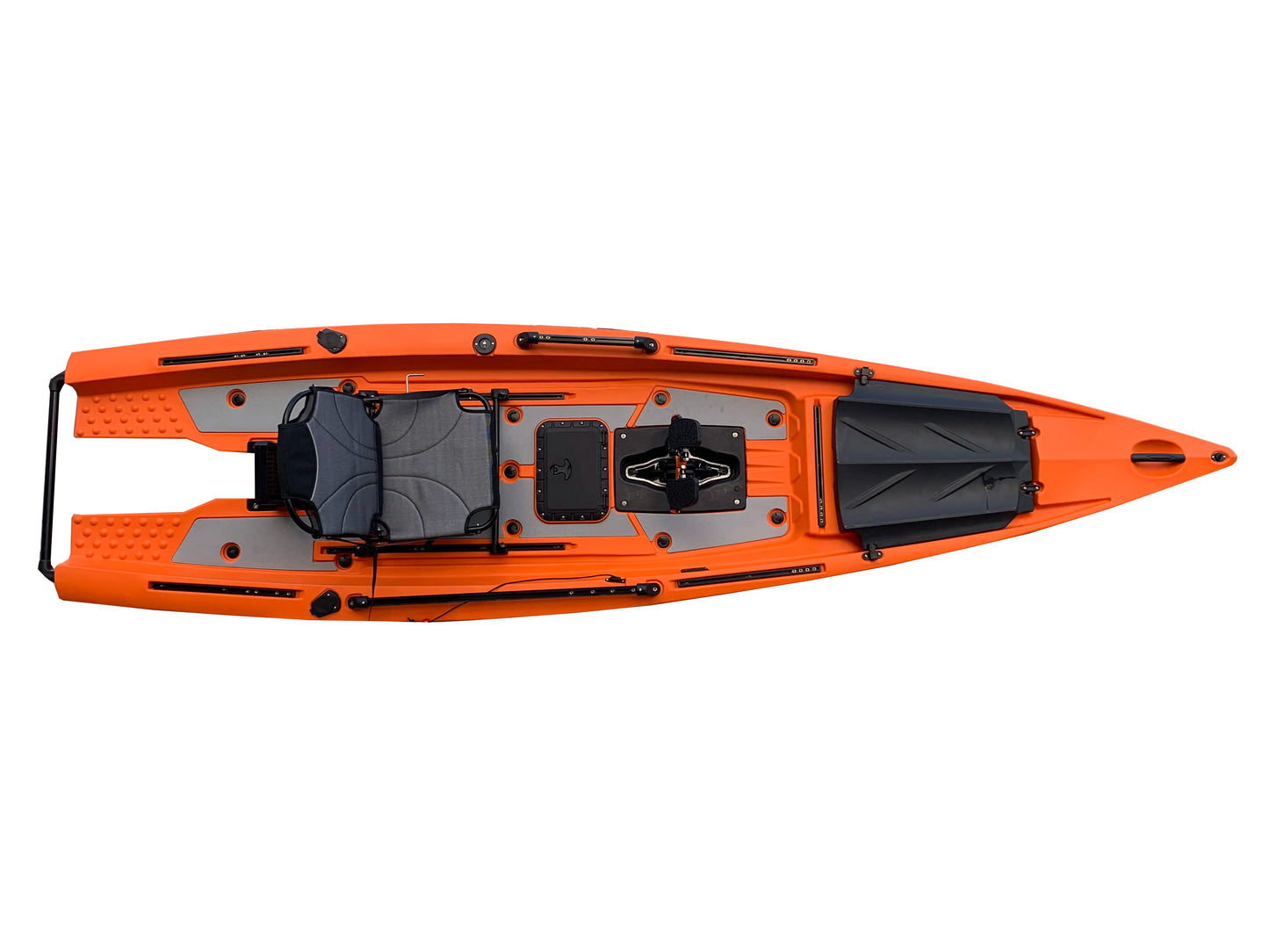 A 13ft Solo Skiff Boats Fishing Kayak with Motor Pedal Drive Fishing Kayaks Factory Price