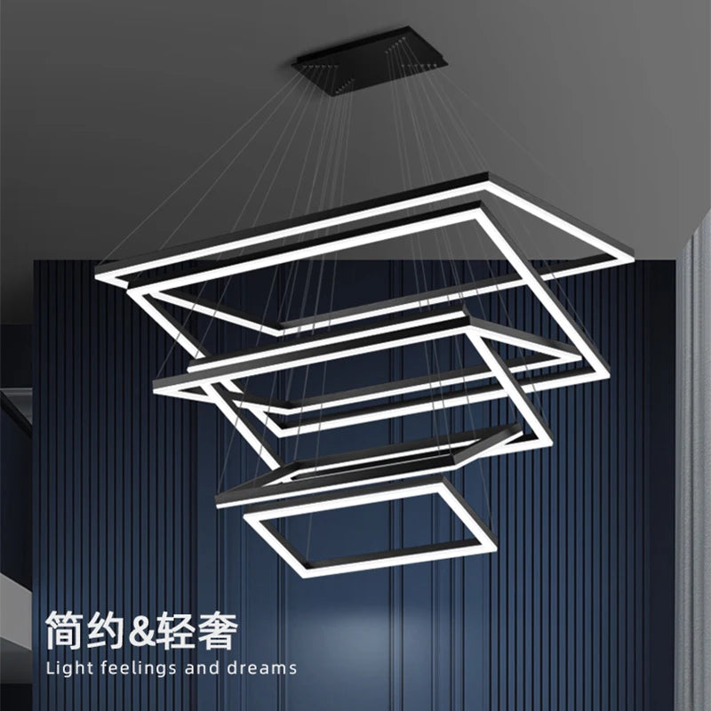 Living room pendant lamp 2024 new simple modern atmosphere hall main lamp Nordic creative designer restaurant lamp