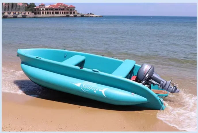 Factory Folding Blue Rowing Boat 420Cm 520Cm Inflatable Drop Stitch Fishing Kayak For Sale