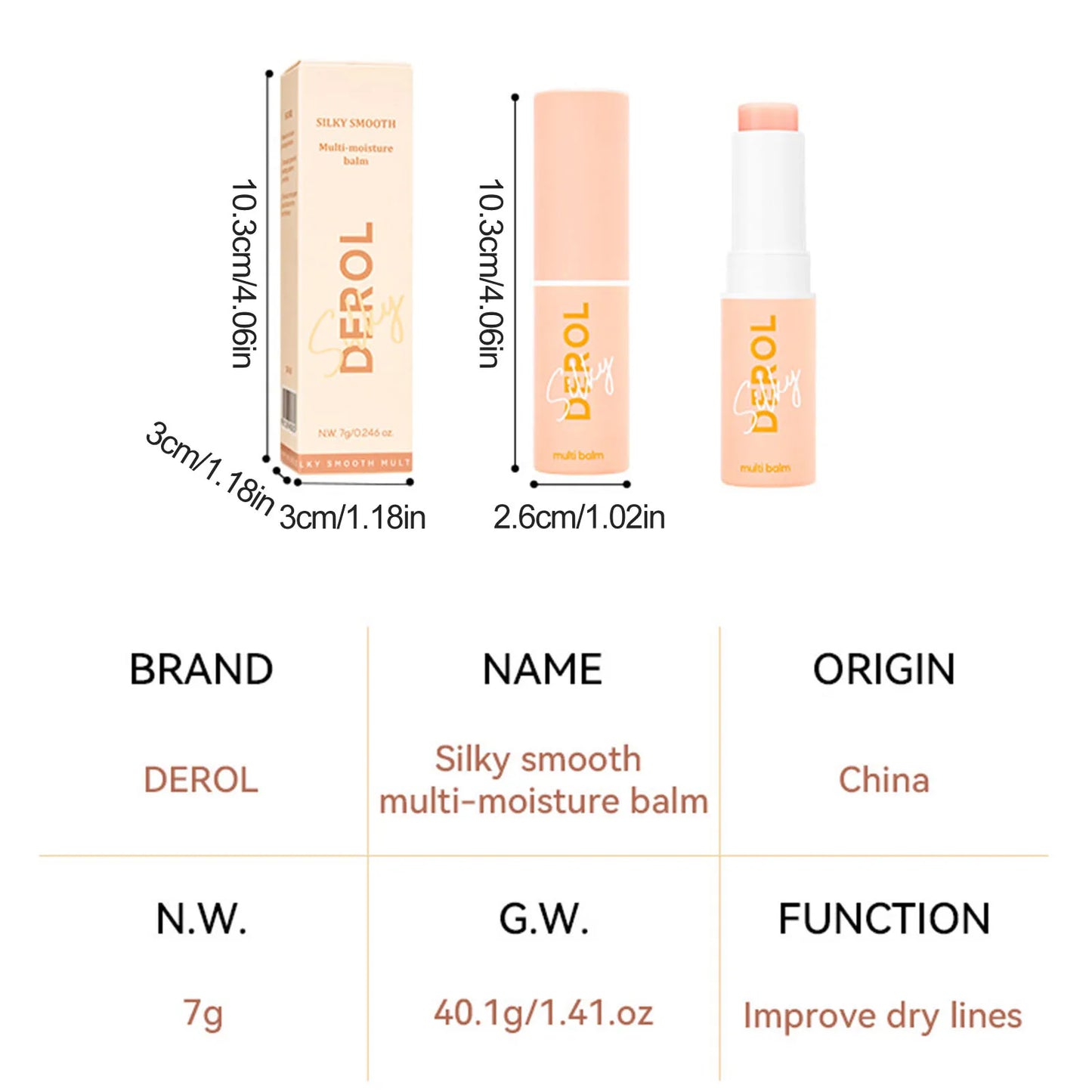 Moisturizing Multi Balm Stick Portable Beauty Facial Balm Stick Skin Care Glow Stick For Women Instantly Multifunctional Facial