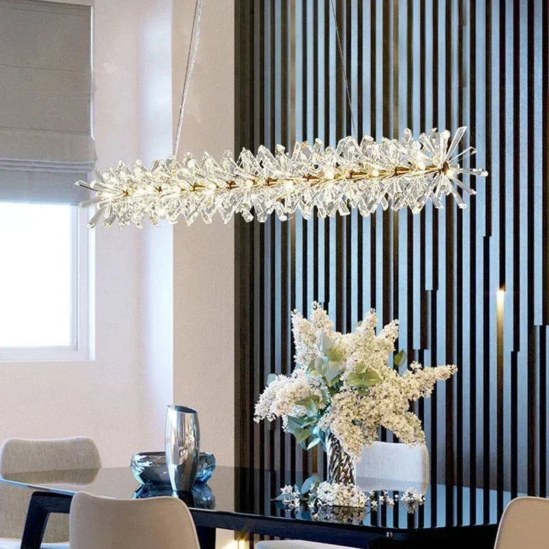 Modern living room bedroom round ceiling chandelier indoor luxury crystal chandelier personalized creative LED lamps