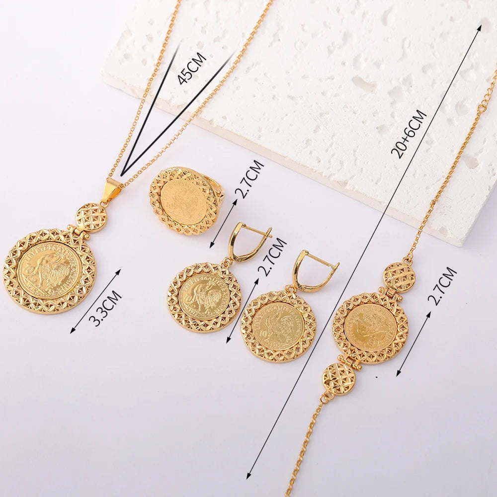 LUIZADA Fashionable and Exquisite Women's Jewelry Set Wedding Jewelry Accessories Gift