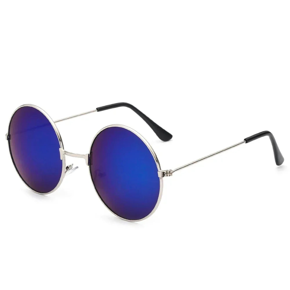 Women's Sunglasses Mens Round Ladies Fashion Mirror Glasses for Women Men Vintage UV400 Protection Sun Retro Eyewear EE06