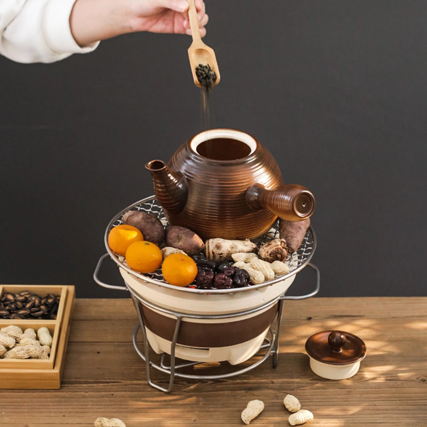 Multifunctional Charcoal Fire Tea Stove Fire Heating Charcoal Burning Tea Stove Pot Tea Maker Charcoal Stove For Outdoor Kitchen