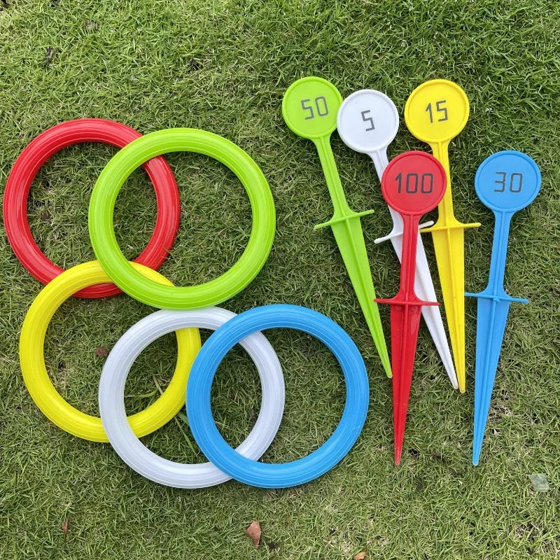 1 set of outdoor beach sports throwing rings, grass game equipment, ring throwing games,Suitable for outdoor courtyards games