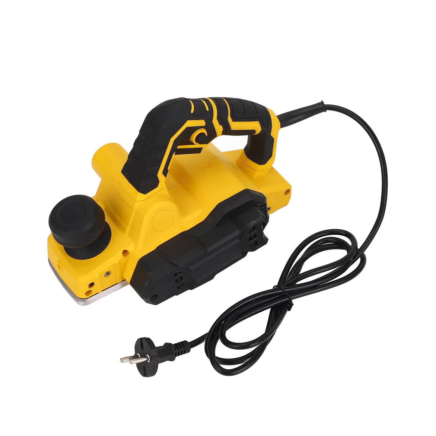 900W Electric Planer US Plug 16000RPM Woodworking Power Hand Planer for Wood Grooving and Chamfering Yellow Power Hand Planer