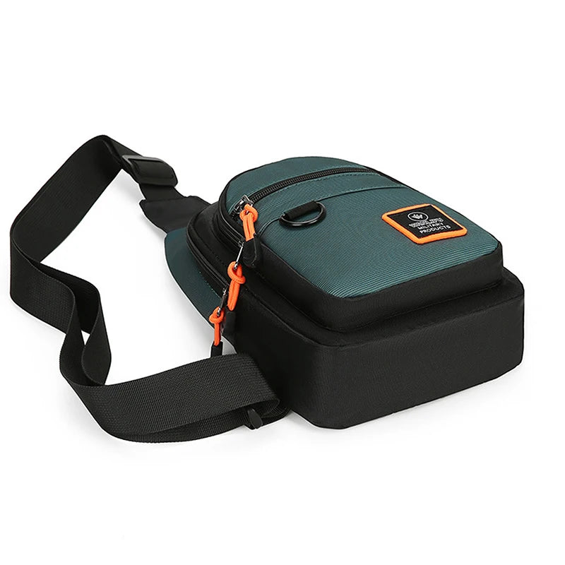 Fashion Men's Chest Bag Handbag Lightweight Oxford Fabric Crossbody Shoulder Bag Stylish Casual Waist Packs Male Chest Bag