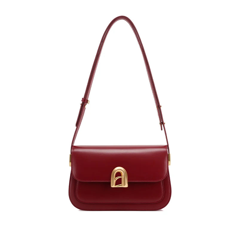 LA FESTIN Original New 2024 Ladies Leather Bag Crossbody Shoulder Bag Women's bag Handbag A-line Door Series Luxury Products