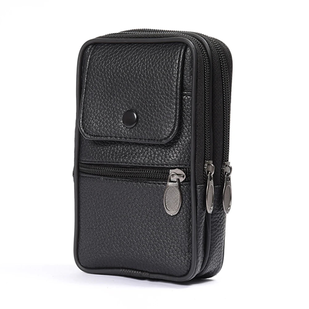 Men Belt Bum Pouch Multifunctional Waist Fanny Pack Casual Shoulder Bag Belt Bum Pouch Outdoor Purse Camping Hunting Bag