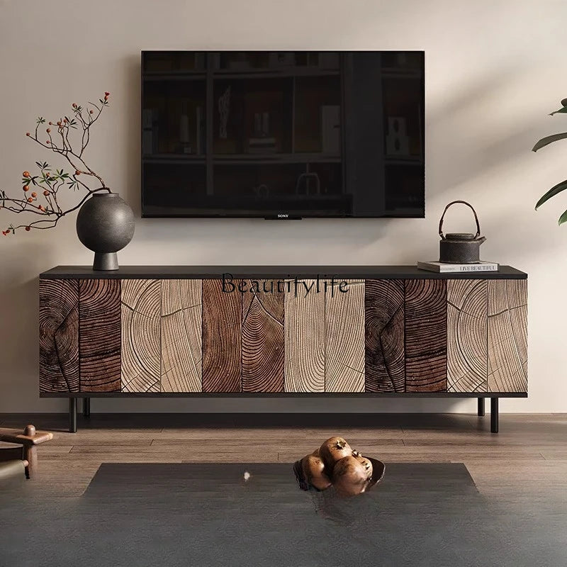 Italian light luxury TV cabinet living room home storage locker