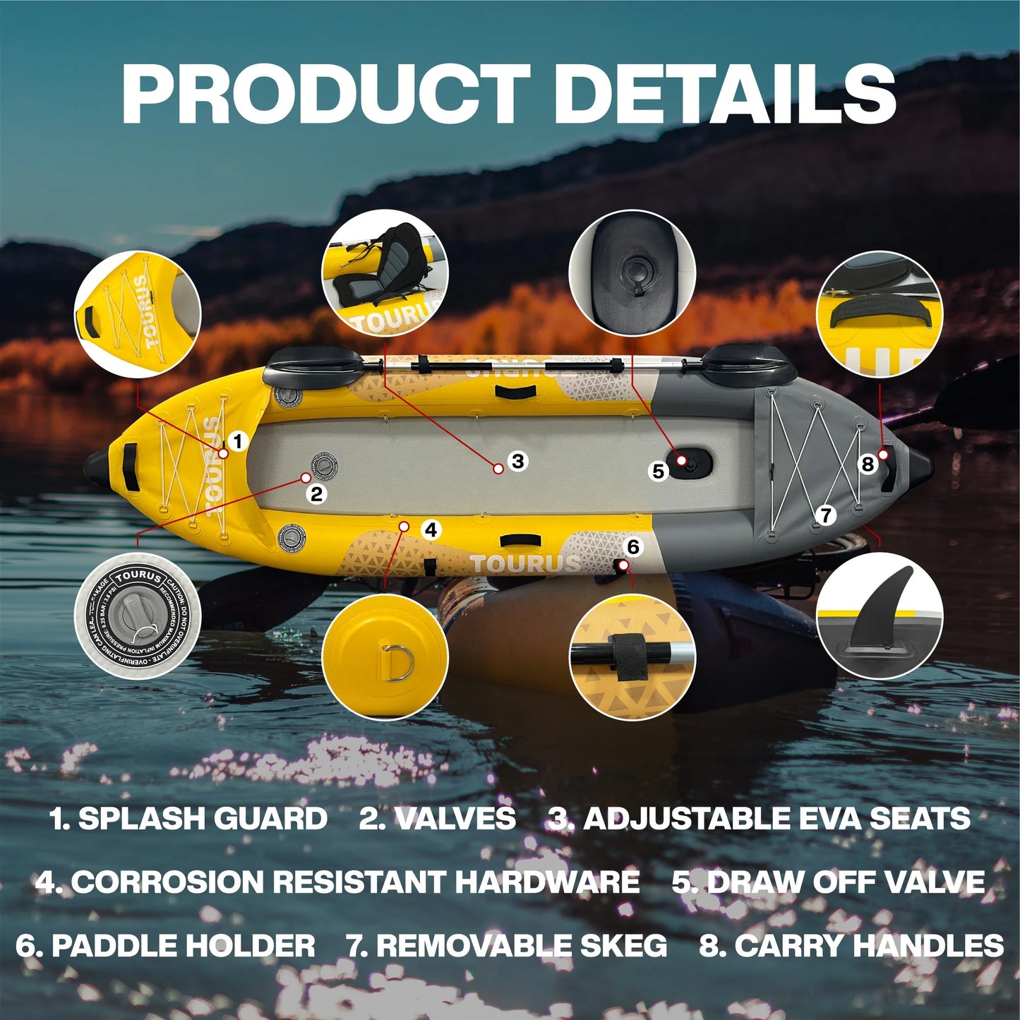 Wholesale Factory Price OEM Inflatable Drop Stitch Fishing Kayak Canoe Rowing Boat Inflatable Kayaks