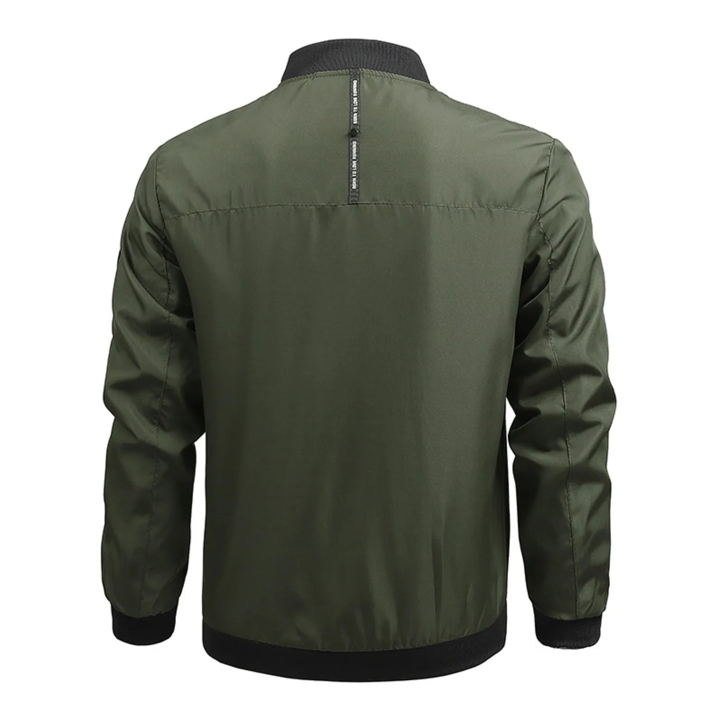 Men's Thin Stand Collar Bomber Jacket Solid Color Loose Casual Outwears Spring Fall Long Sleeve Outdoor Sports Windbreaker Coat