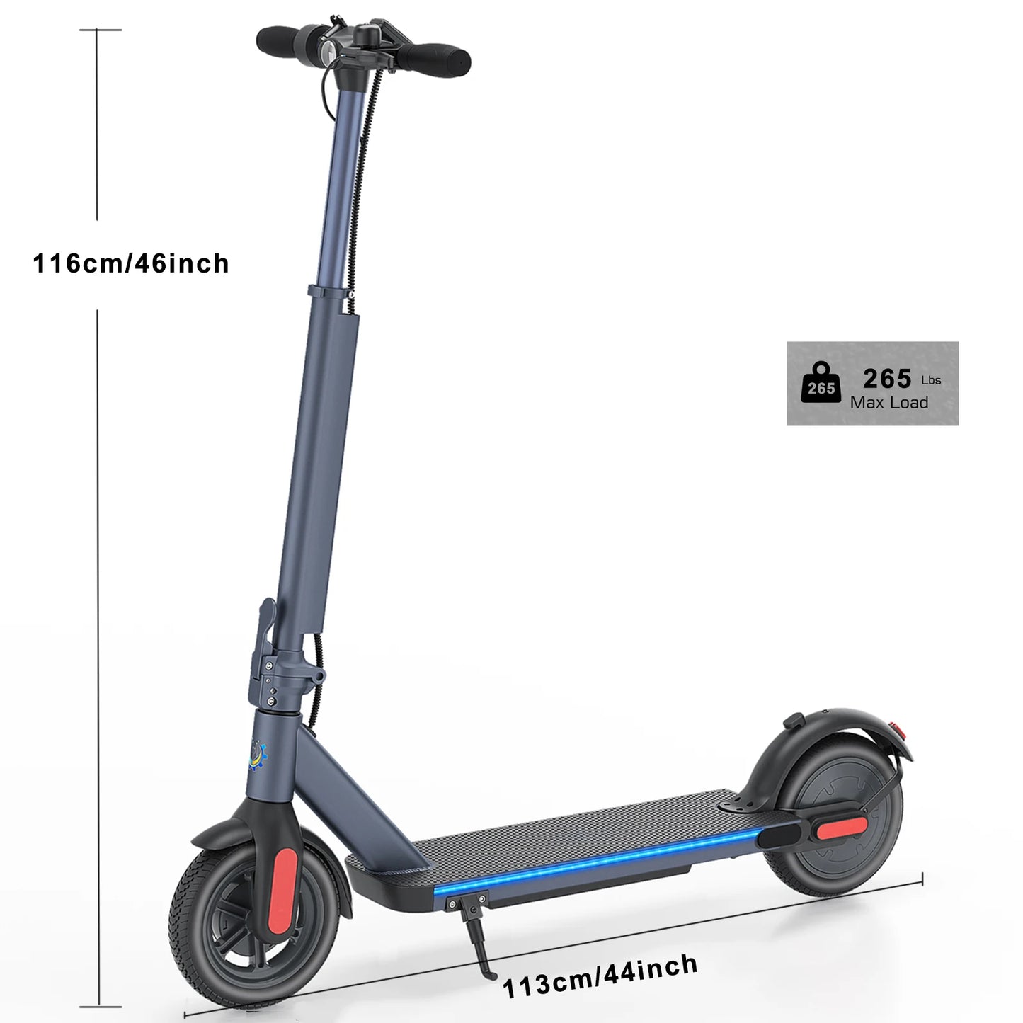Electric Scooter 20 Mile Range 20 MPH Fast Folding Electric Scooter For Adult Commuters With App Control And Dual Braking System