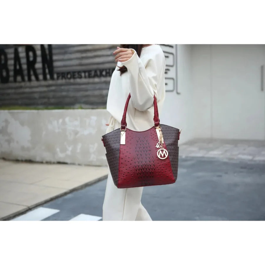Kristal M Signature Tote Bag Mia k Handbag Large Shoulder Bag Women's Casual Bag