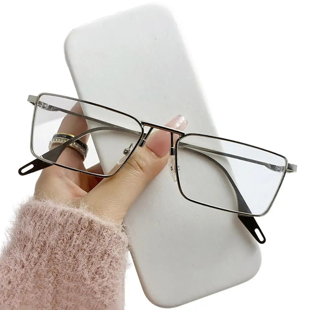 Fashion Small Rectangle Sunglasses Men Women Vintage Punk Square Driving Sun Glasses Luxury Brand Metal Frame Black Eyewear