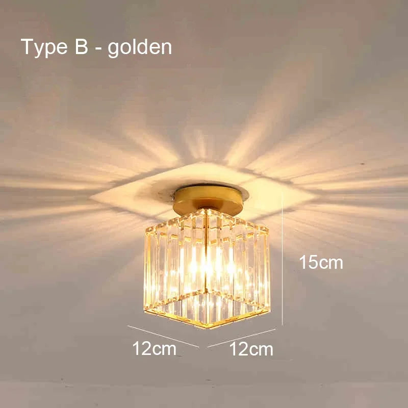 Nordic LED Acrylic Ceiling lamp Aisle Corridor E27 Lamp For Living Room Bedroom Home Ceiling Light Interior Lighting AC 85-265V