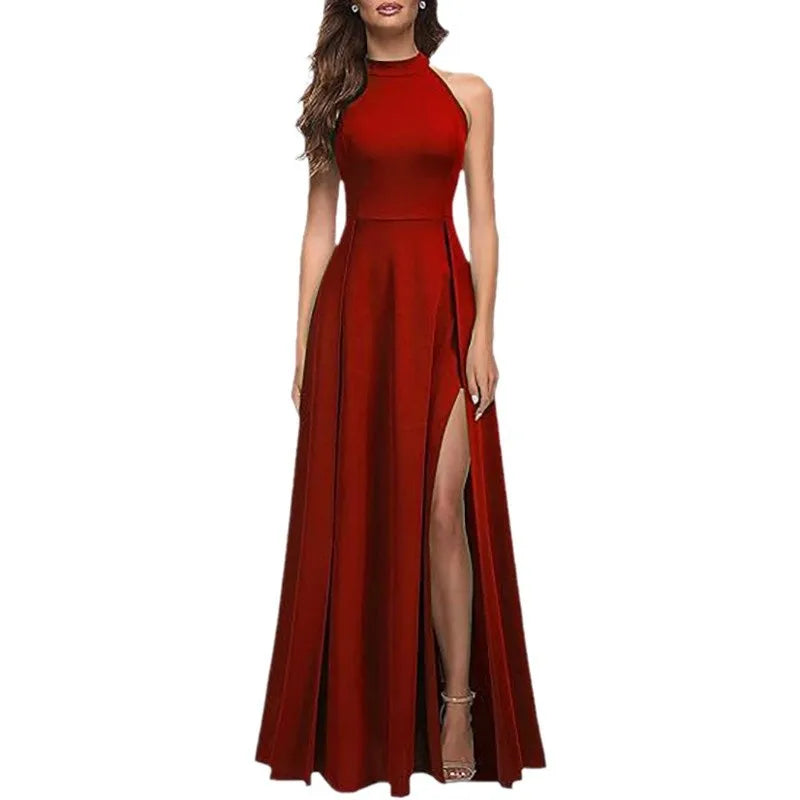 2025 Fashionable Sexy Deep Prom Dresses Women's Long Dresses Sexy Criss-cross Satin Party Prom Dress Formal Dresses for Women