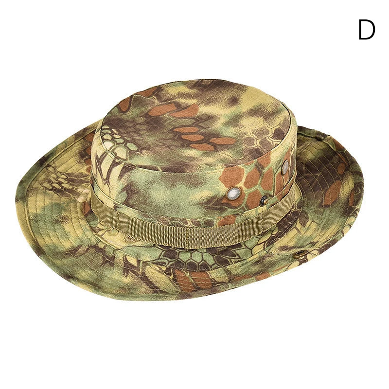 Tactical Camouflage Cap Hat Caps Men Women Outdoor Sports Sun Boonie Bucket Fishing Hiking Hunting Climbing Hats