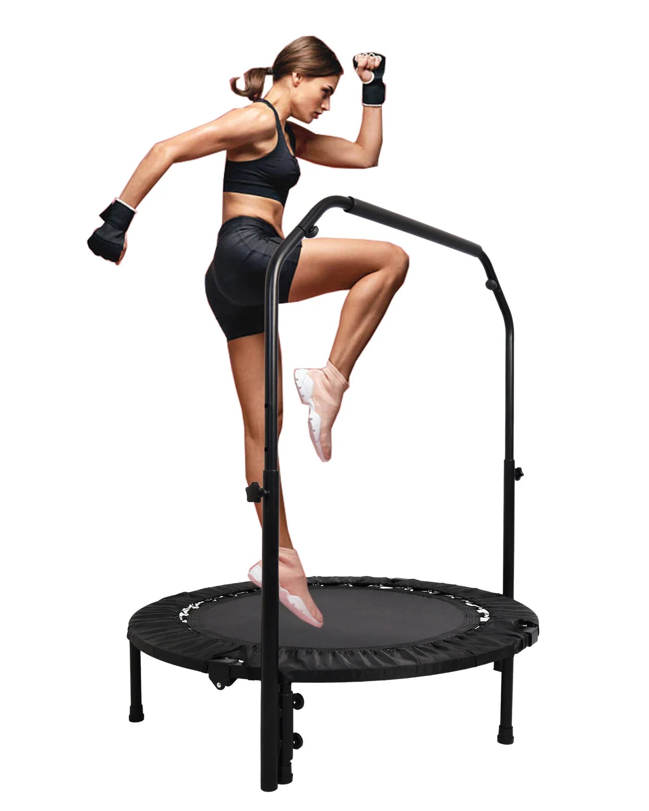 40 Inch Mini Exercise Foldable Fitness Trampoline for Adults or Kids