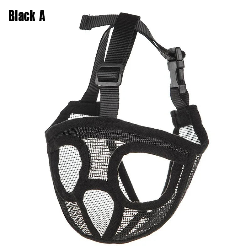 Pet dog mask, bulldog mask, short mouth dog anti-biting, anti-eating,anti-barking,adjustable,breathable,universal pet supplies
