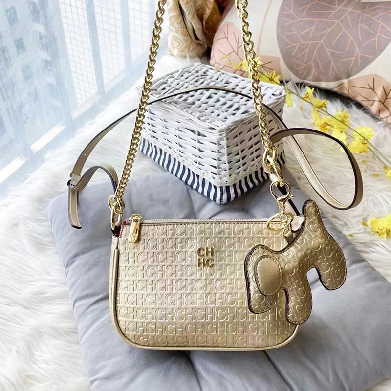 CH Fashion Simple Hundred Brand Elegant Crossbody Women's Bag Letter Design Women's Bag With Shopping