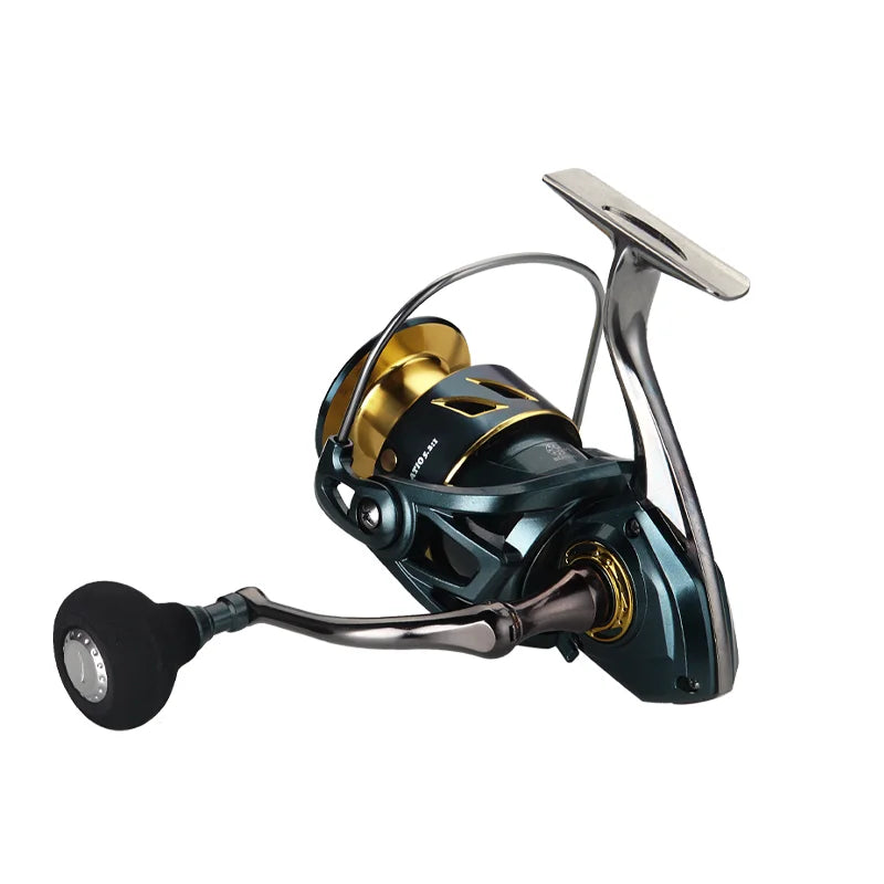 DEUKIO 2025 Fishing Reel No Gaps 5.2:1 Gear Ratio CNC Spool Handle EVA Knob Spinning Reel Casting Reel Carp 2000-7000