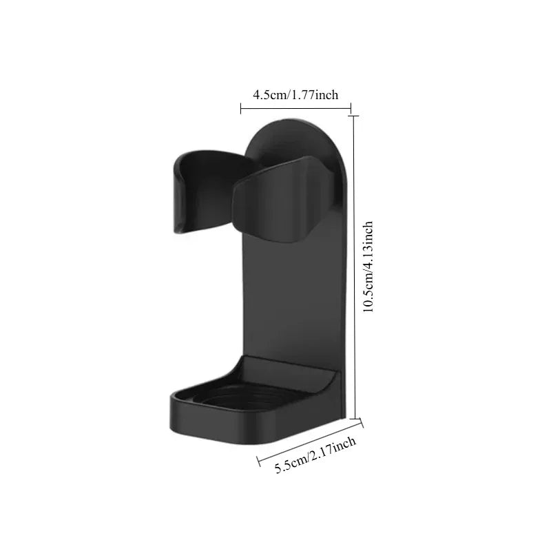 Bathroom Shaver Rack Wall Mounted Shaving Razor Holder Electric Toothbrush Holder Space Saving Traceless Toothbrush Organizer