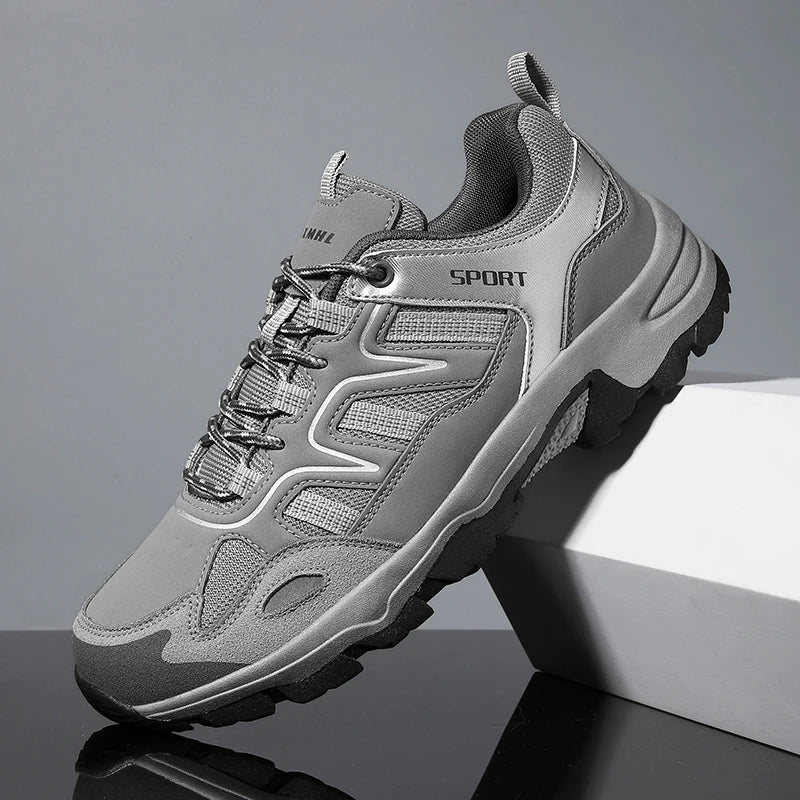 Men's Hiking Shoes Durable Outdoor Sport Men Trekking Wear-resistant Non-Slip Shoes Lace-Up Climbing Hunting Sneakers Casual New