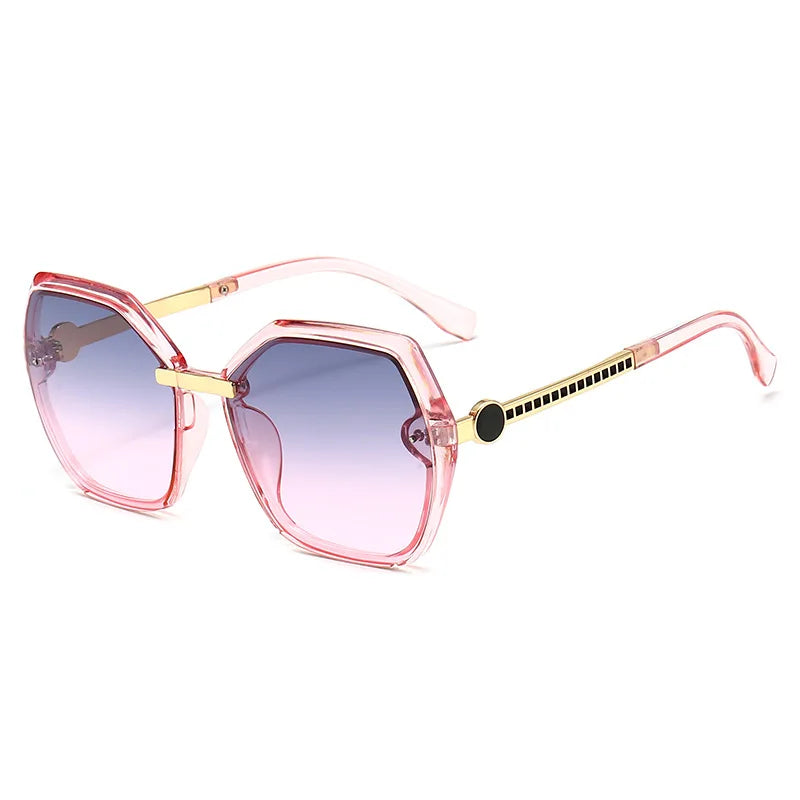 Women Square Sunglasses Ladies Fashion Big Frame Sun Glasses Catwalk Vintage Eyeglasses Sunglass