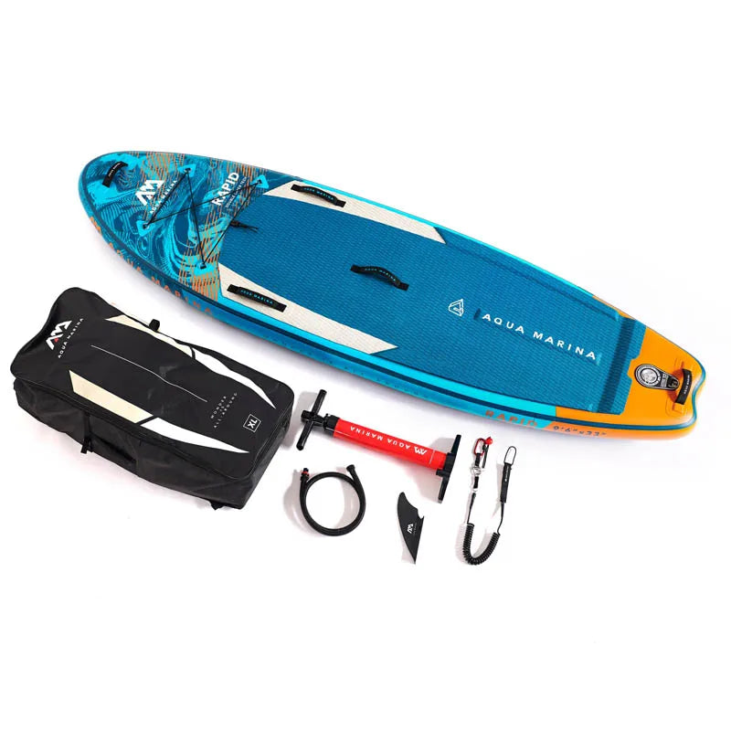 2022 RAPID AQUA MARINA surf board 289*84*15cm inflatable sup board stand up paddle board surf kayak sport stream white river