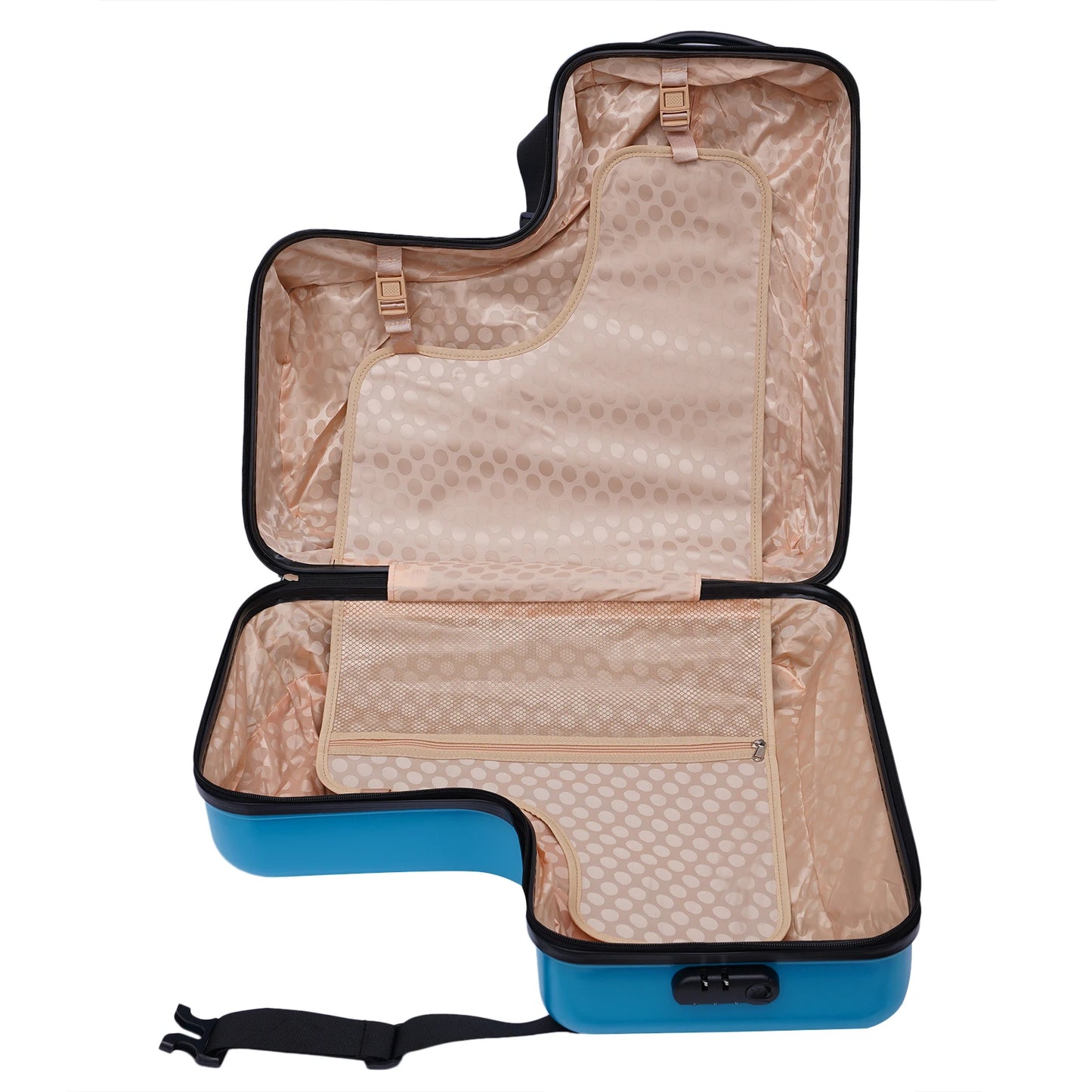 24in Children Ride on Suitcase Parents Assured Kids Luggage Sets Boys & Girls Suitcase w/Cartoon Stickers for Children Aged 4-12