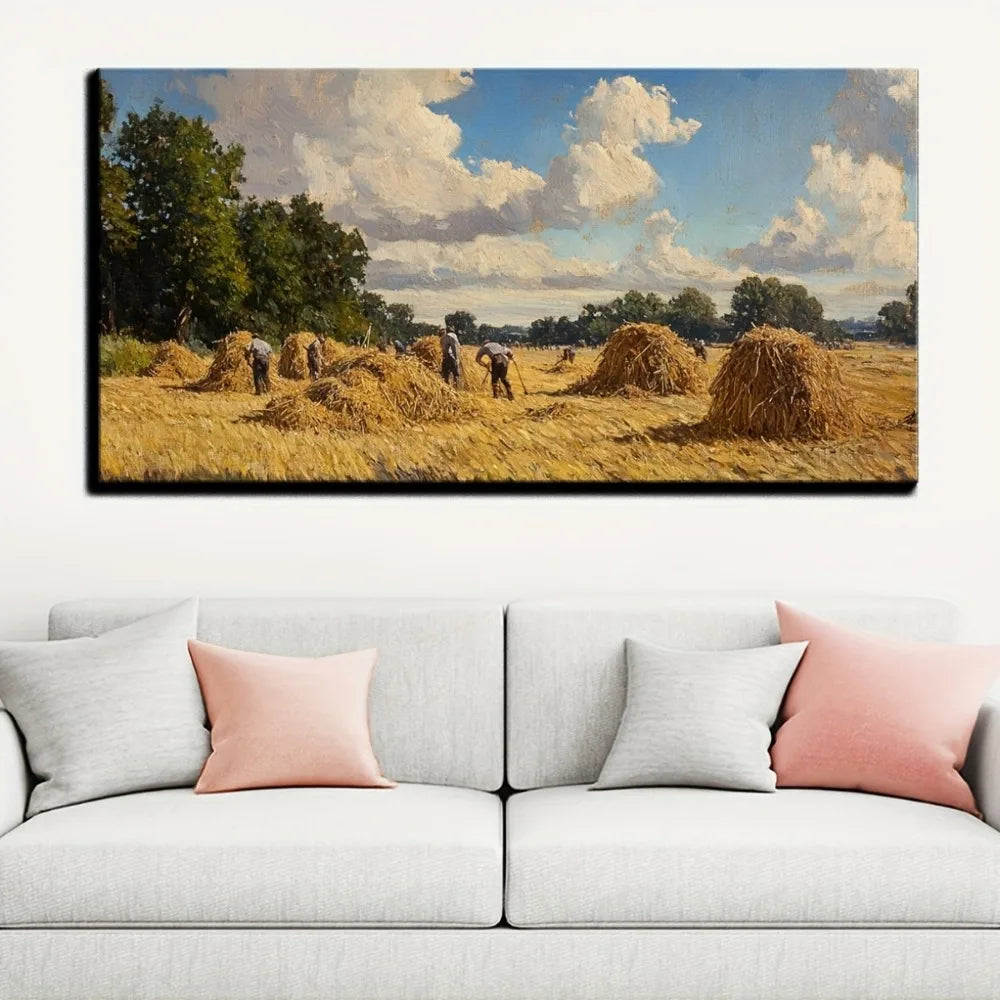 Sussex Coast canvas painting wall art, wall painting decoration, interior decoration, 1.5 inch thick pine solid wood frame