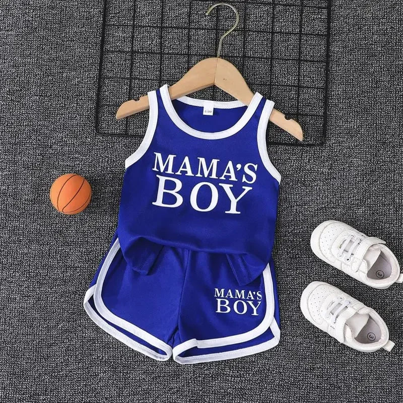 2Pcs Children's Summer Basketball Sets Quick-drying Suits Boys Girls Sport Vest+Shorts Teen Casual Sleeveless Outfits