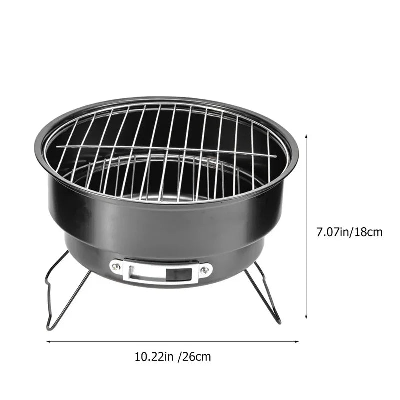 Portable Stainless Steel Barbecue Grill for Outdoor Cooking, Camping, Picnic and Kitchen Dining BBQ Tools
