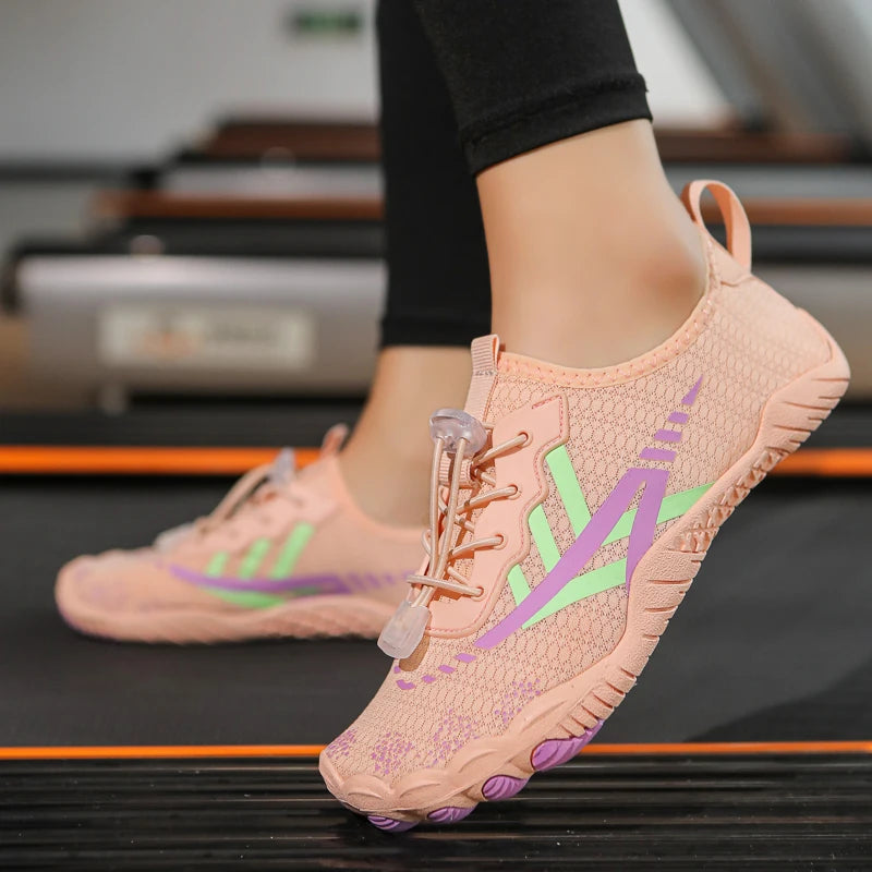 Quick-drying Indoor Fitness Outdoor Women's Water Shoes Swimming Barefoot Five Fingers Aqua Shoes Beach Seaside Light Sneakers