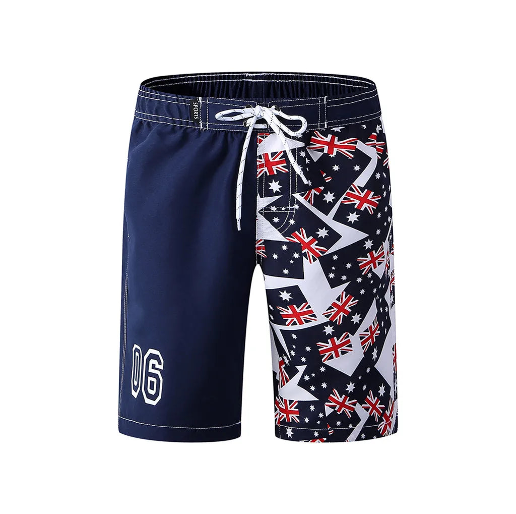 Kids Independence Day Beach Pants Quick Dry Surf Pants Casual Fives 2025 News Swimwear Trunks Boy Kid Swimsuit Vacation Shorts