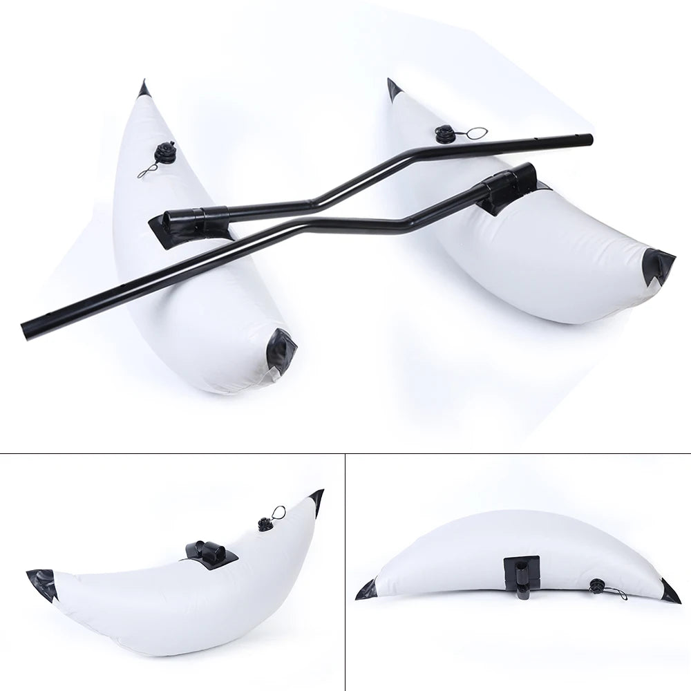 2pcs Inflatable Boat Water Buoyant Float Premium PVC Outrigger Canoe Stabilizer Float Tube for Kayak Canoe