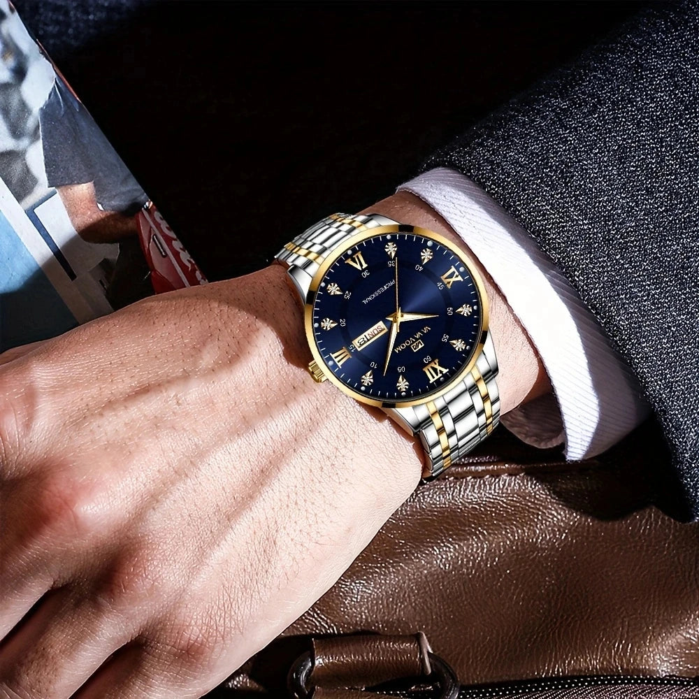 2025 New Man Watch VA VA VOOM Top Brand Luxury Fashion Diver Men Waterproof Clock Sport Watch Men Quartz Watch Relogio Masculino
