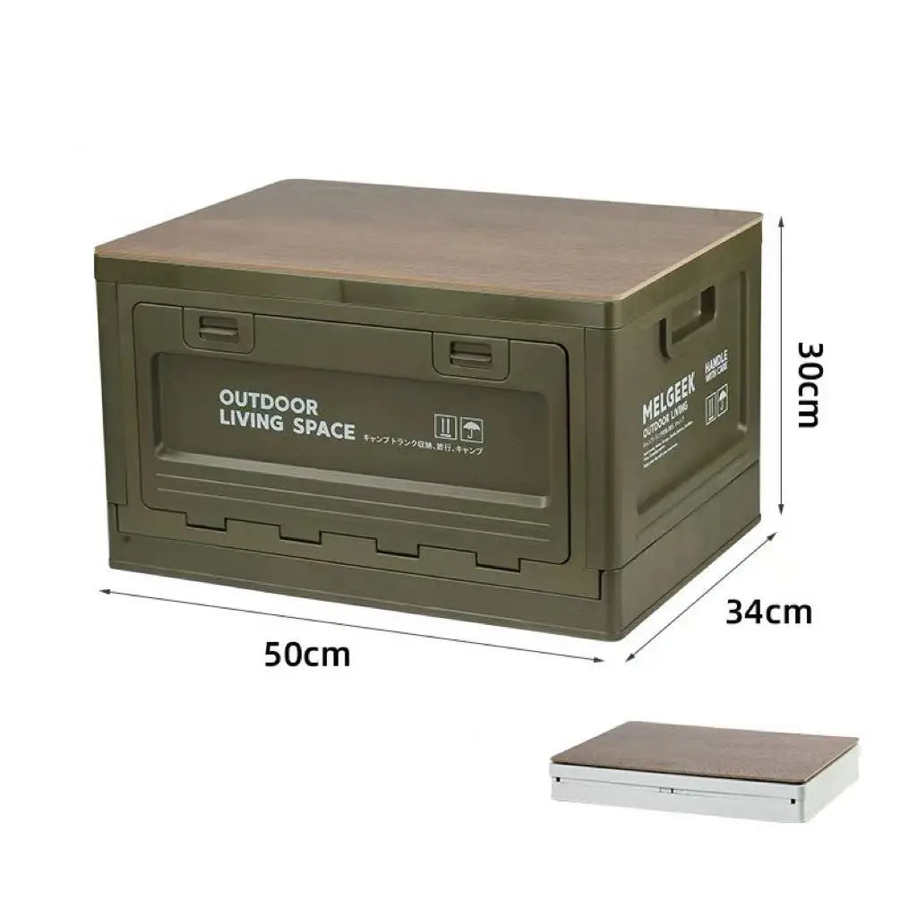 Storage Box Foldable, Outdoor Portable Storage Box, Large Waterproof Storage Box