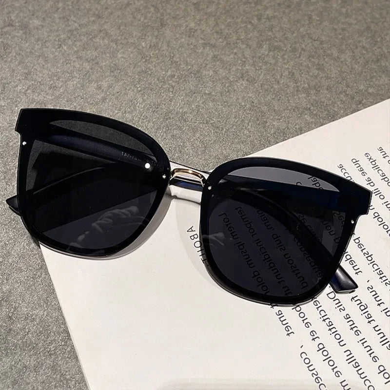 Sunglasses for women, high-end and slimming, polarized sunscreen sunglasses, large square frame, men's driving glasses