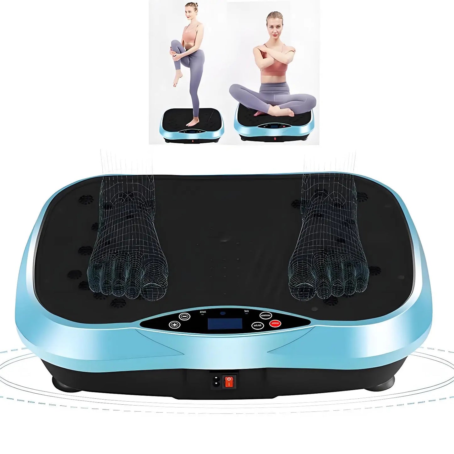 Vibration Plate for Weight Loss & Toning Home Workout Vibration Platform for Full Body Fitness Cellulite Reduction Fast Recovery