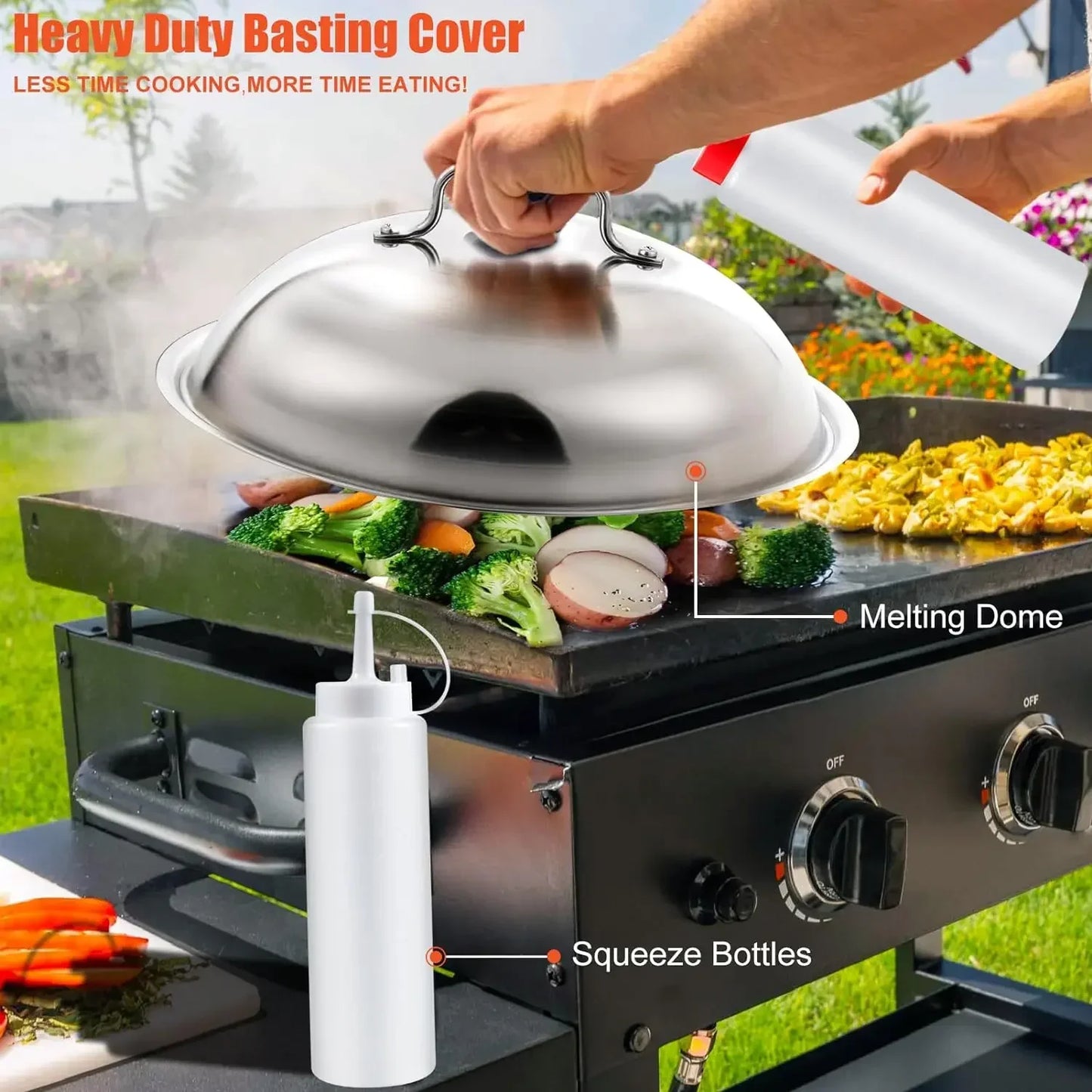 42PCS Stainless Steel Barbecue Tools Teppanyaki Accessories Set for Outdoor Travel Camping Barbecue Teppanyaki Kitchen Tools